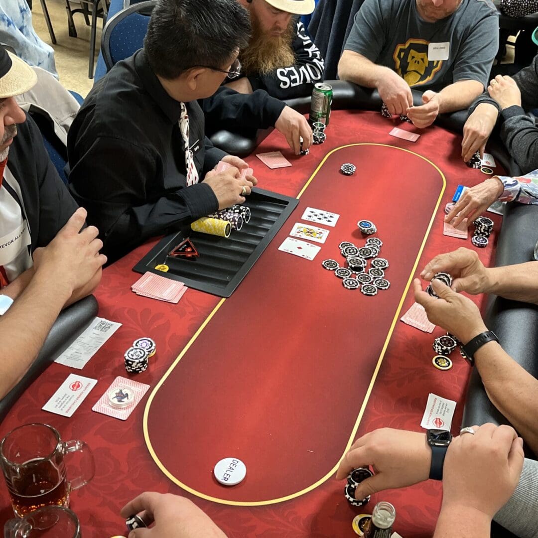 red poker with new chips - square for email